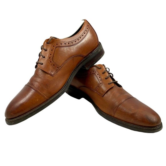 Cole Haan Buckland Saddle Brown Oxford Mens Size 8 1/2‎ M C28882 Leather EUC - Picture 1 of 9